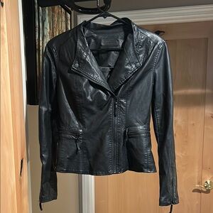 Blank NYC Black Leather Motorcycle Jacket